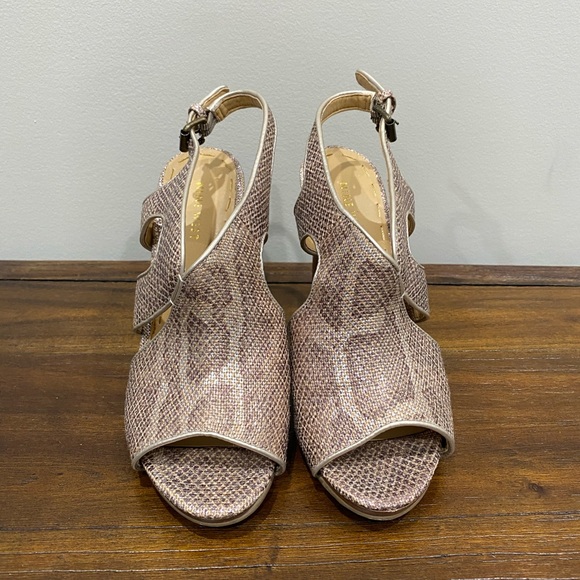 Nine West Snake Skin Heels size 8.5 - Picture 3 of 7